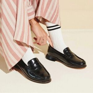 Freda Salvador Elba Black Penny Loafer